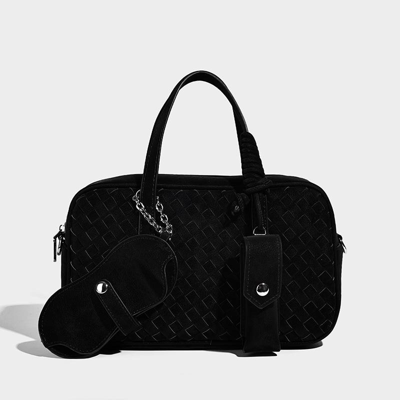 New fashionable women's handbag, niche handmade woven bag with a high-end feel, single shoulder crossbody Boston pillow bag