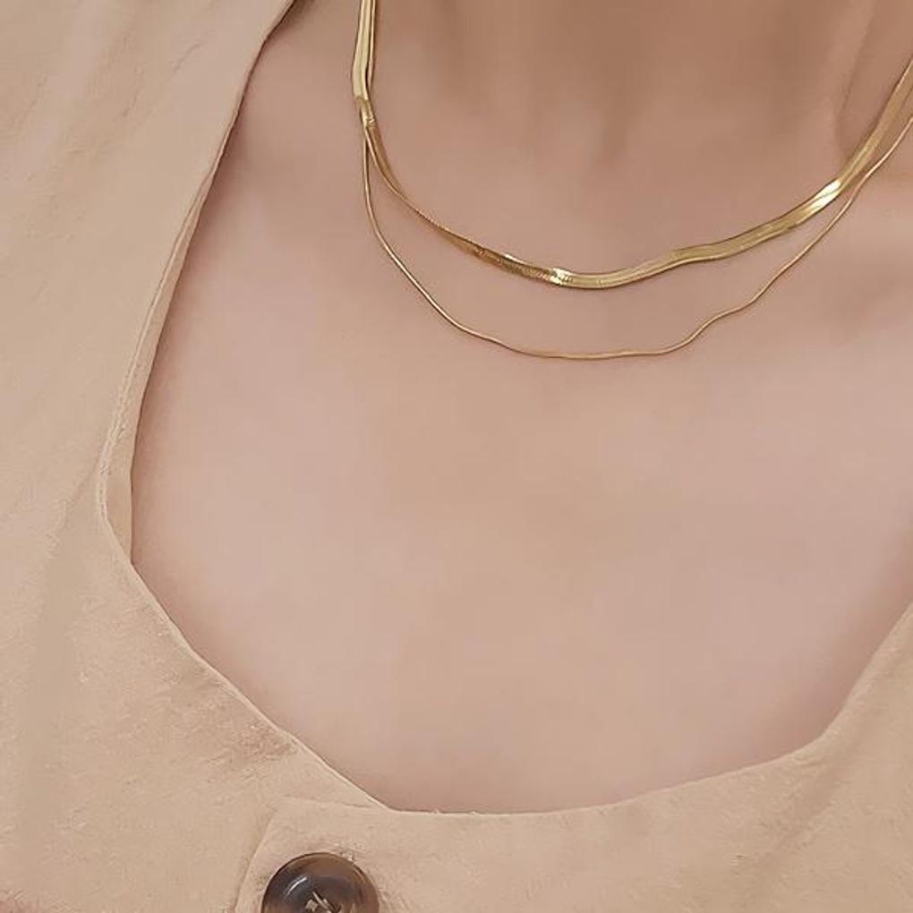 Women's Accessories Daily Double-Line Snake Necklace