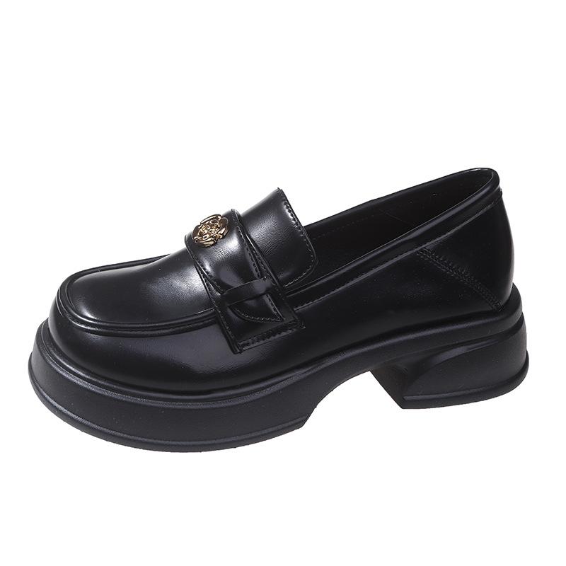 

Туфли Lefou на толстой подошве с одним каблуком, женские, весна-осень, Camellia JK, маленькие кожаные туфли, женские, одинарные, модные, женские, летние, дышащие туфли 40