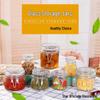 Transparent Glass Sealed Storage Jar for Coarse Grains, Tea, Honey, and Enzymes