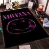 Nirvana Smile Face Design Rug Non-slip Rug Suitable for Living Room and Bedroom Sofas