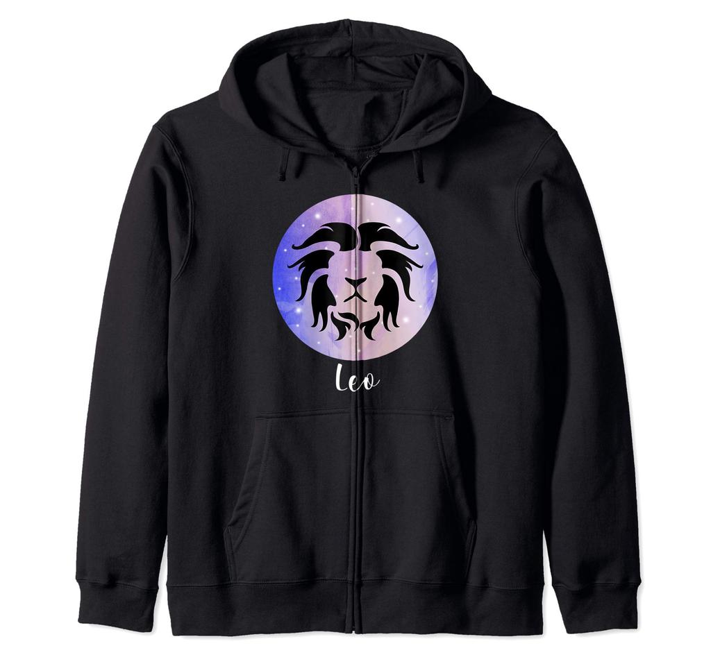 Leo Gift Astrology Horoscope Zodiac Signs Zip Hoodie