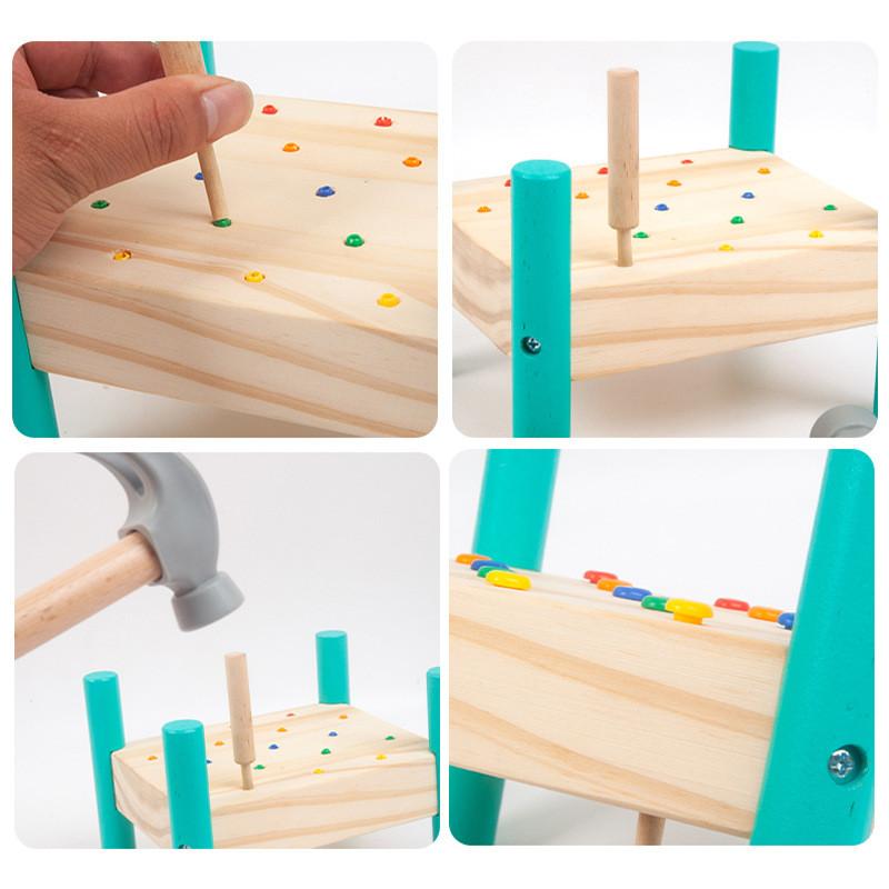 Electric Wooden Non Push And Hit Table For Toddler Brain Development Gift Fun