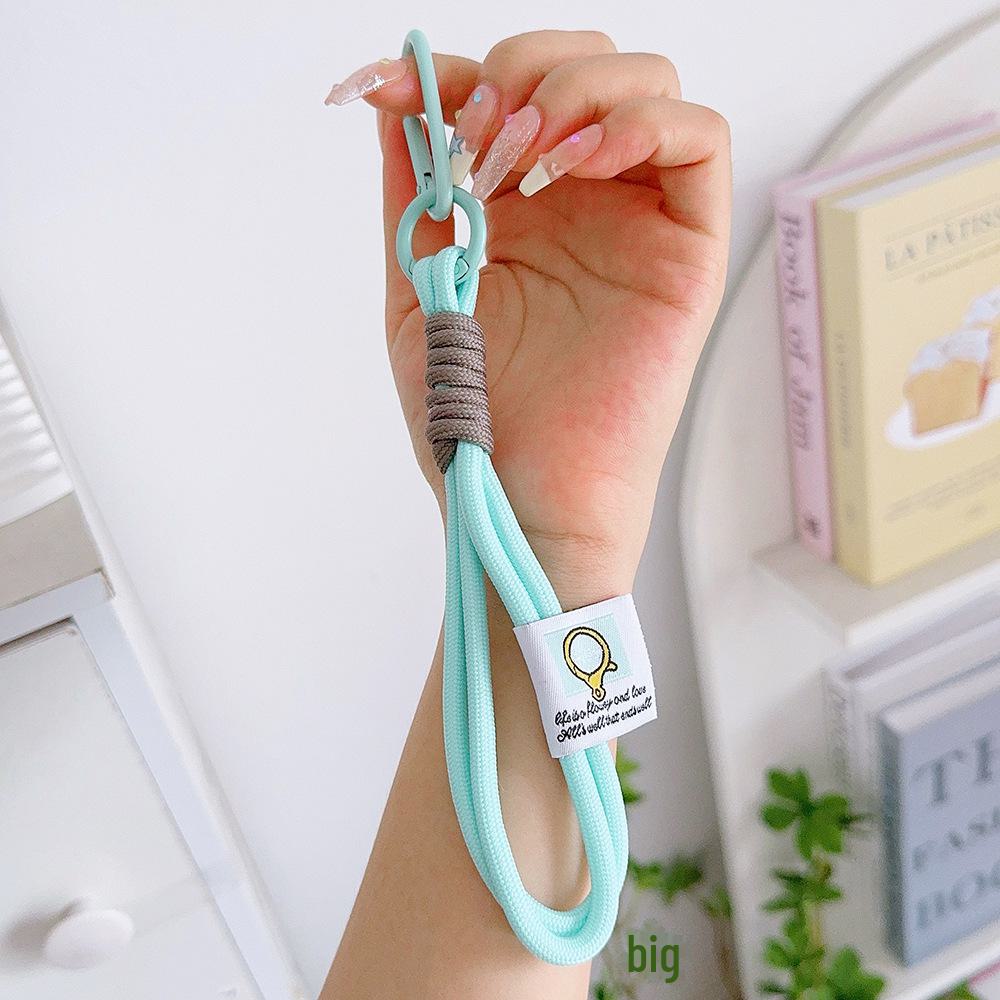 Double Rope Nylon Braided Keychain for Mountaineering, Couple Mobile Phone Rope Bag Pendant.