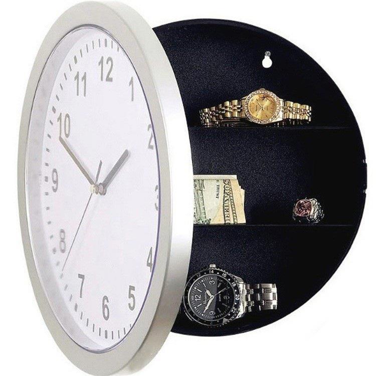 Creative Wall Clock Safe: Hidden Jewelry and Money Storage for Living Room