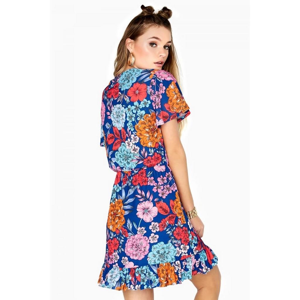 Girls On Film Dámské/dámské mock zavinovací šaty Ford