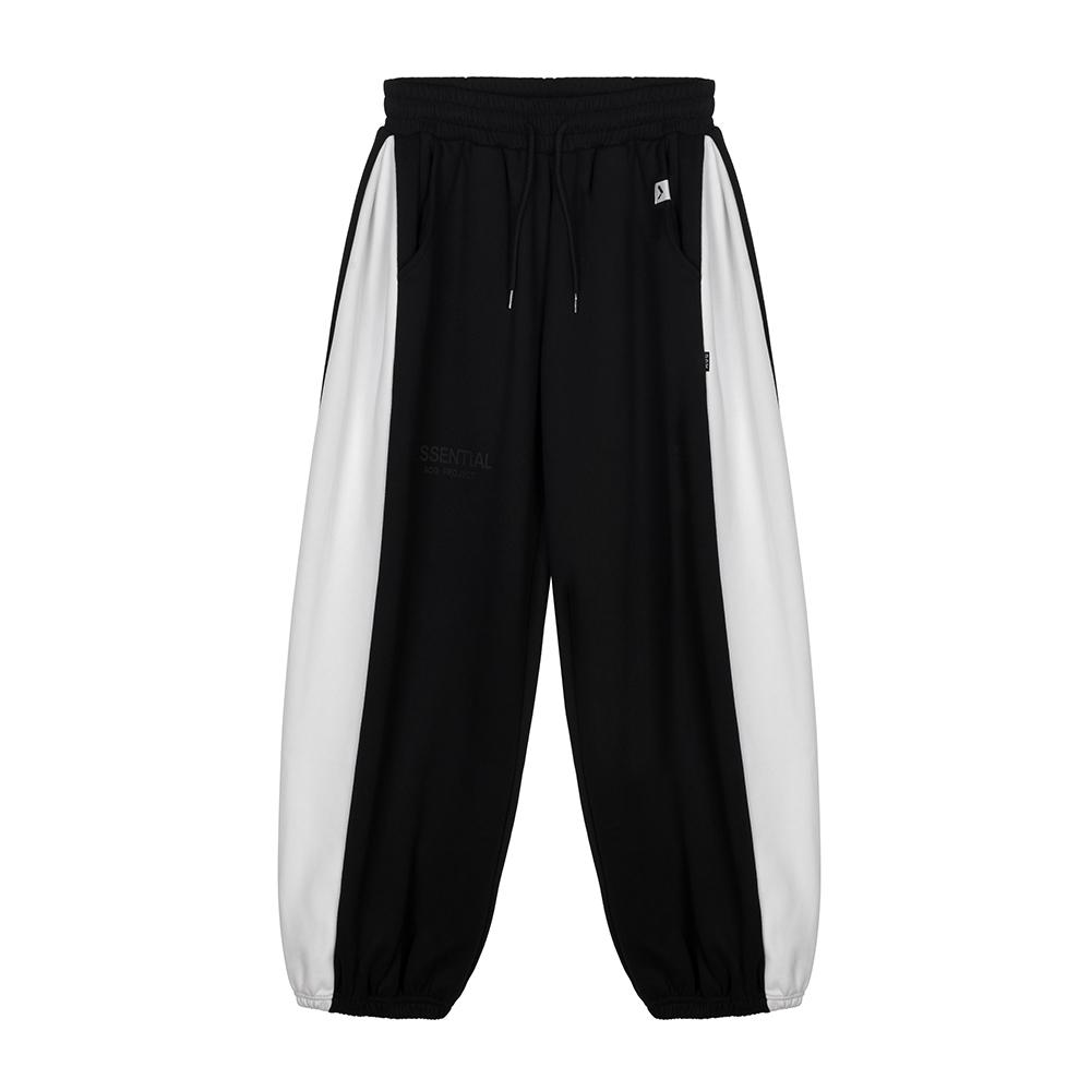 AOG PROJECT Essential Balloon Wide Sweatpants (Cut-Out White Contrast)