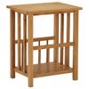 Magazine Table 45x35x55 Cm Solid Oak Wood