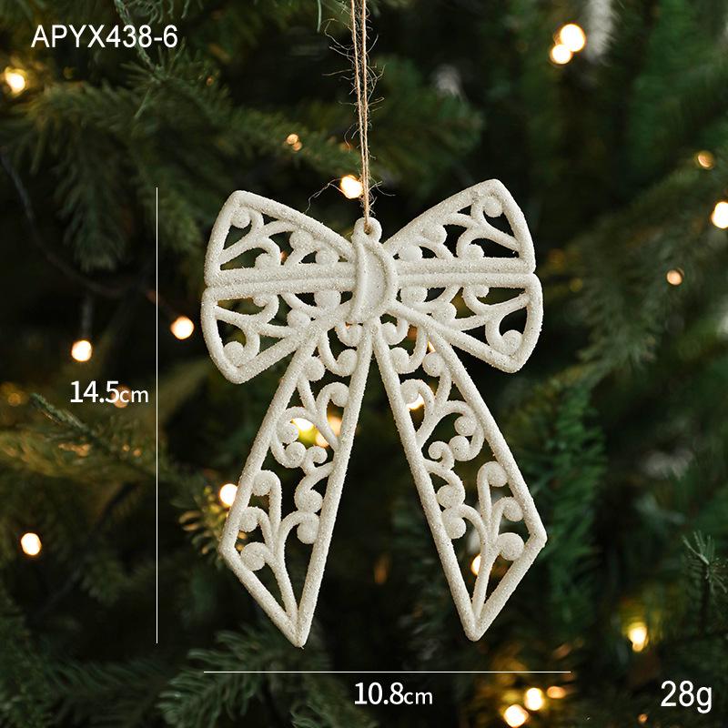 White Plastic Christmas Ornaments: Reindeer and Star Shapes for Tree Décor