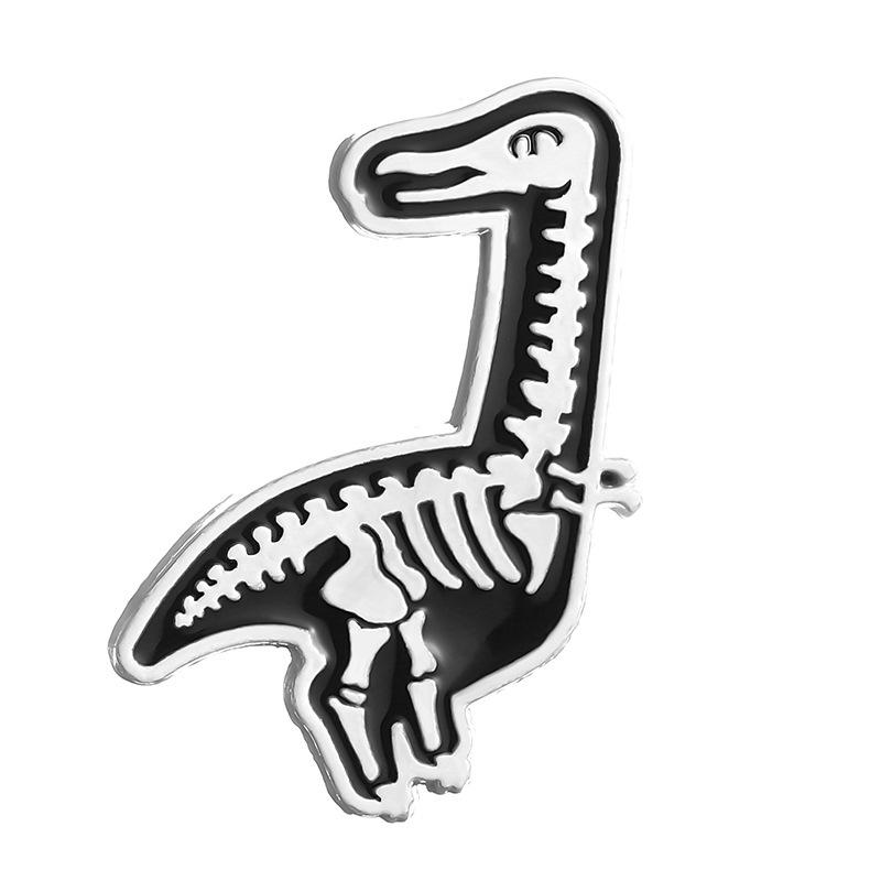 Charming Metal Crane Shape Brooch Fashionable And Decorative Enamel Pin All For