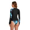 Women Summer Swimsuit Long Sleeve Top and Briefs Swimwear