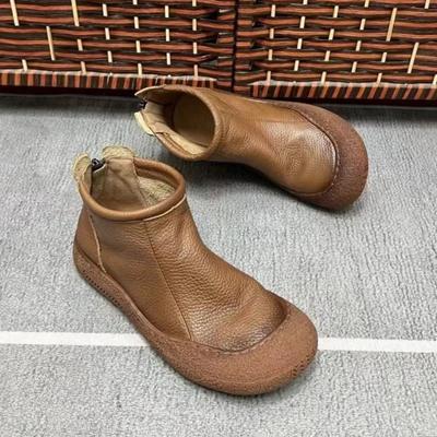 Bottines en cuir pour femmes, chaussures de créateur rétro pour femmes, tendance 2025, chaussures Oxford souples, tendance, décontractées, confortables, hiver