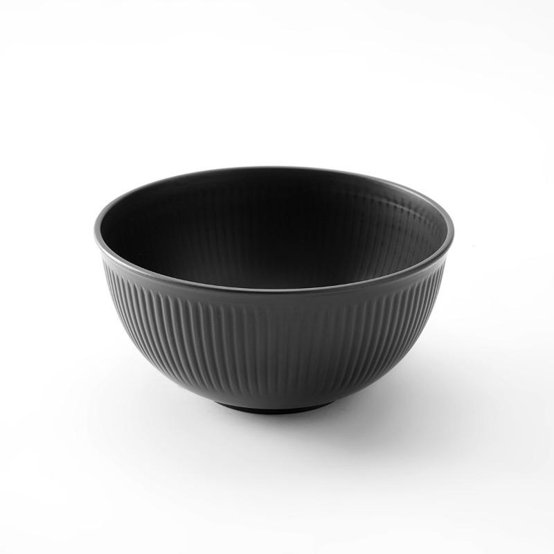 

Большая круглая рисовая миска из ПП - Подходит для домашнего использования, Ударопрочная, Идеальна для еды, Пластиковая миска для лапши быстрого приготовления для общежития чёрный