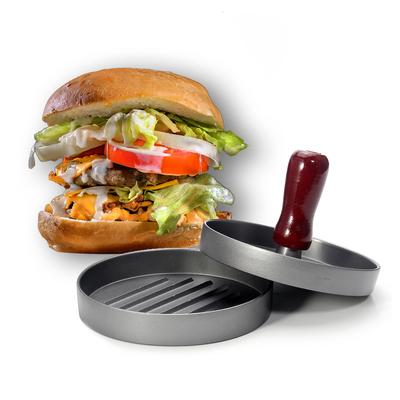 Lis na hamburgery, Nepřilnavý lis na hamburgery, Perfektní forma na hamburgery Ideální pro grilování, základní kuchyňské a grilovací příslušenství