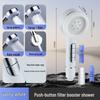 Four-Function Pressurized Lotus Shower Head with Bathing Brush