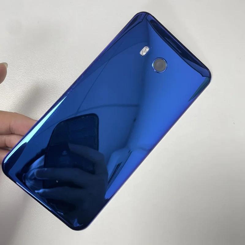Per HTC U11 Nuovo Coperchio Batteria Posteriore in Vetro Pannello Posteriore Alloggiamento Con Sostituzione Lente Fotocamera