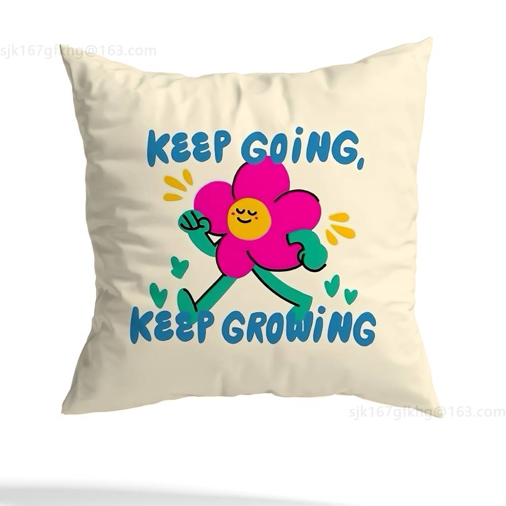 be nice to yourself Pillow Case Sofa Living Room Bedroom Headboard Backrest Cushion Square Cushion Nap Time 12x12Inch