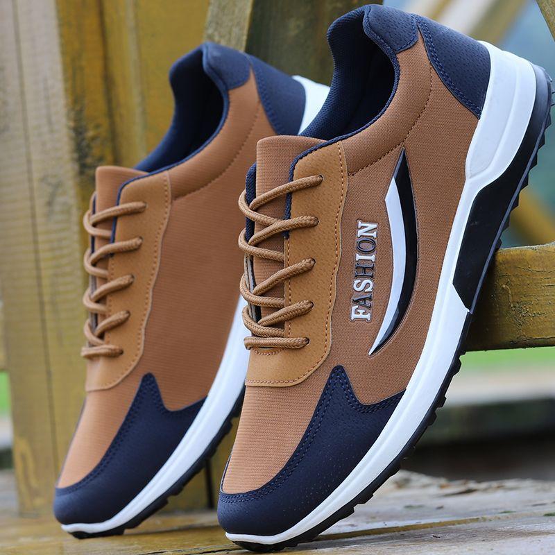 Casual shoes men s sports breathable platform men s shoes low-top lace-up Korean version trendy large size 39