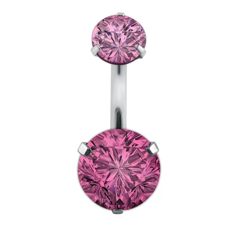 Crystal Navel Ring Barbell Drop Dangle Body Piercing Nombril Ombligo Belly Button Rings Men Women Body Jewelry