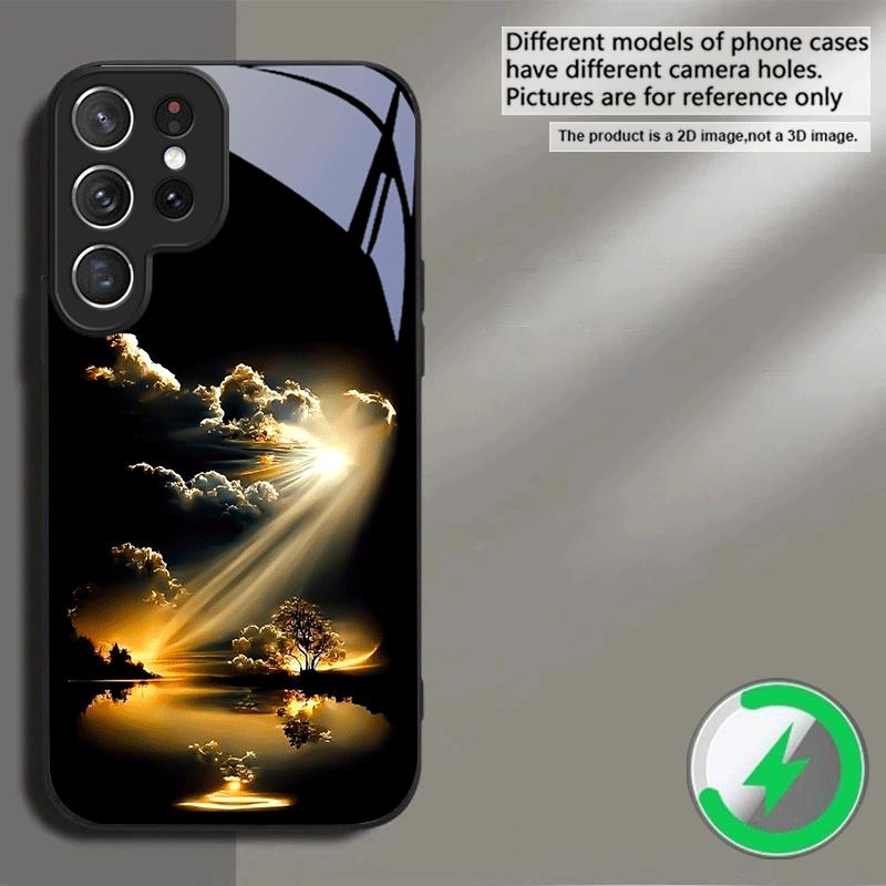 Fantasy Night Scenery For Samsung S26 S20 Ultra S21 Pro S22 Plus S23 FE S24 Ultra S25 For Magsafe Edge Glass Phone Case