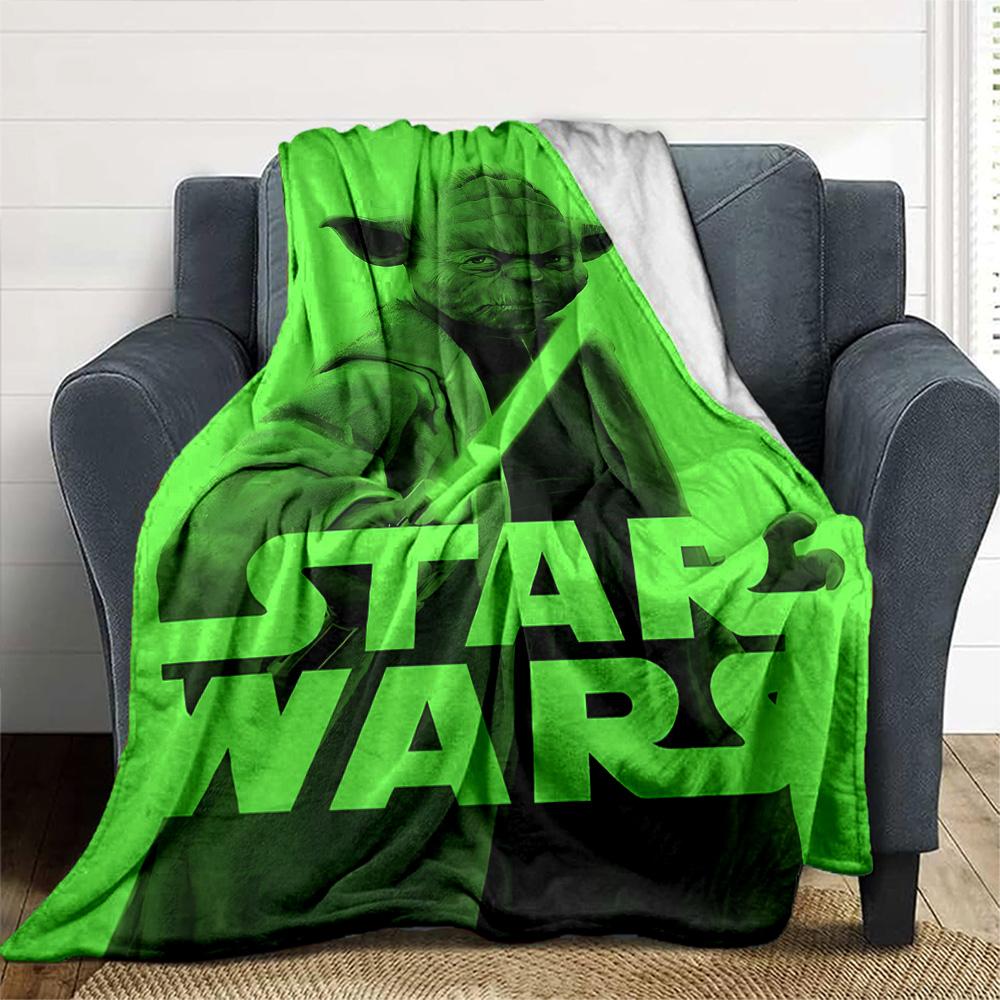 Star Wars Blanket Warmthful Decor Suitable for Seaside Bed Bedding Four Seasons Universal Modern Style Gift for Travel Home Birthdays