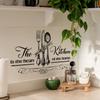 Kitchen Wall Sticker Fork Wall Decal Peel-and-Stick