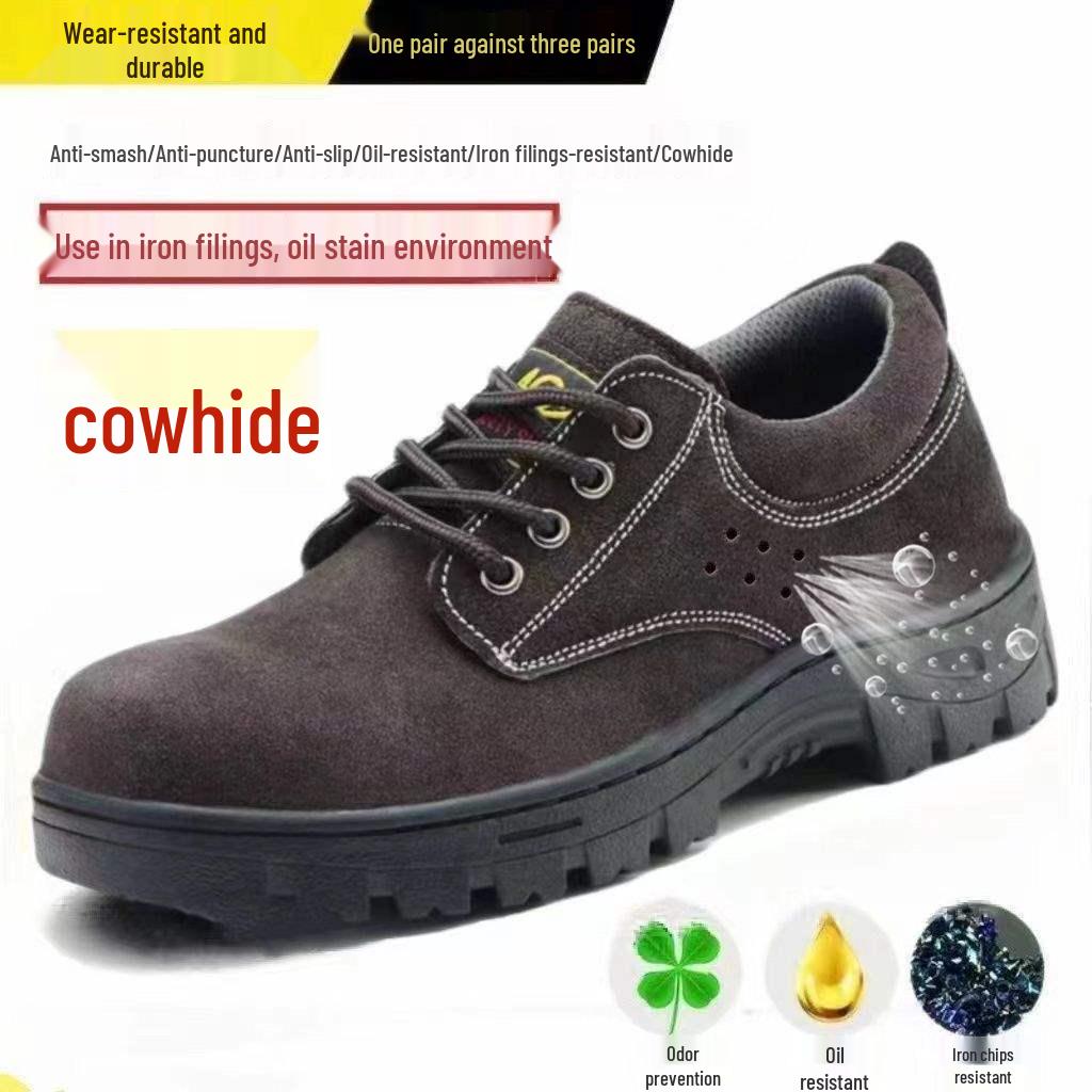 

Welder s Safety Shoes: Heat-Resistant, Anti-Smash, Puncture-Proof, Non-Slip, Durable, Stylish Lace-Up.