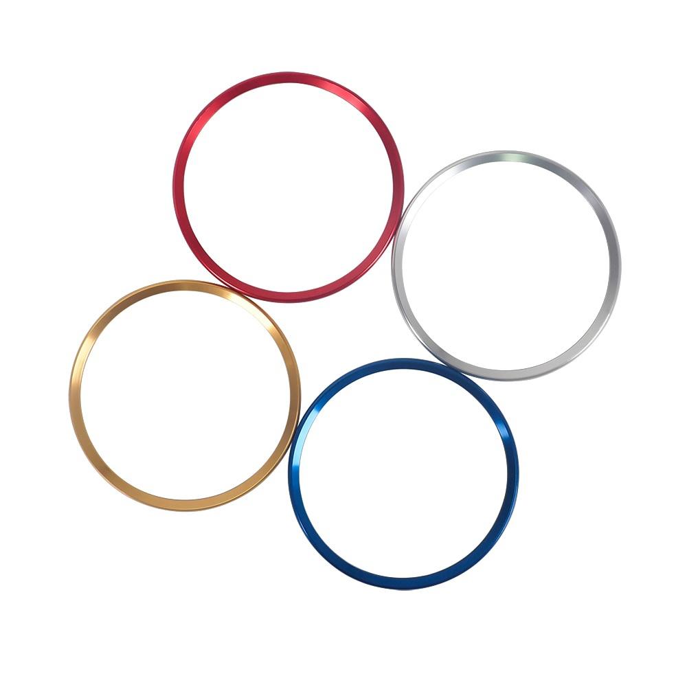 Inel cerc de volan din aluminiu 4culori pentru A*i A*4 Q*3 2017 2018 Decor logo-ul volanului