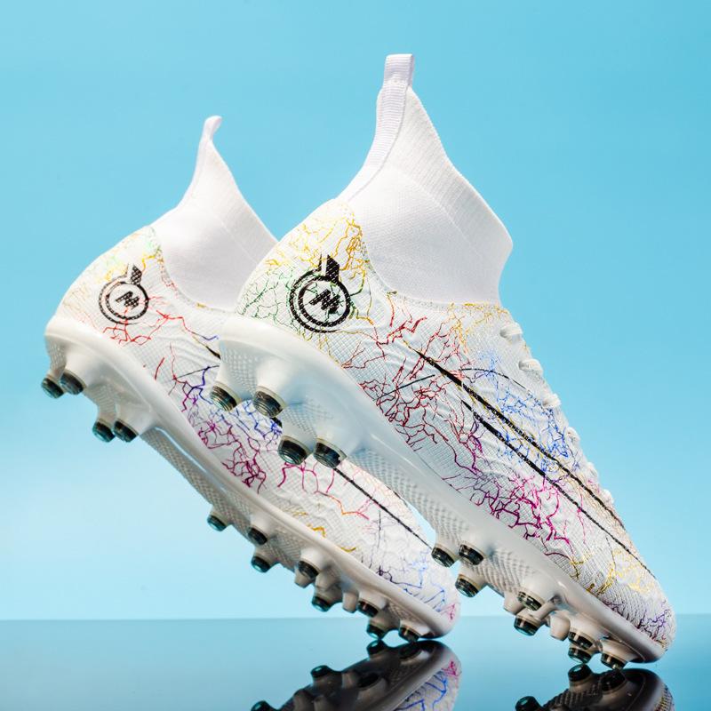 One 2025 high-top football shoe Boys' student spike shoes Girls' game training sports shoes