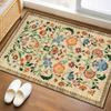 Floral Print Entrance Mat Carpet Living Room Dining Room Laundry Floor Mat Bath Balcony Hallway Non-slip Door Mat