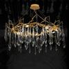 Postmodern Light Luxury Glass Branch Chandelier for Living Room, Bedroom, or Restaurant