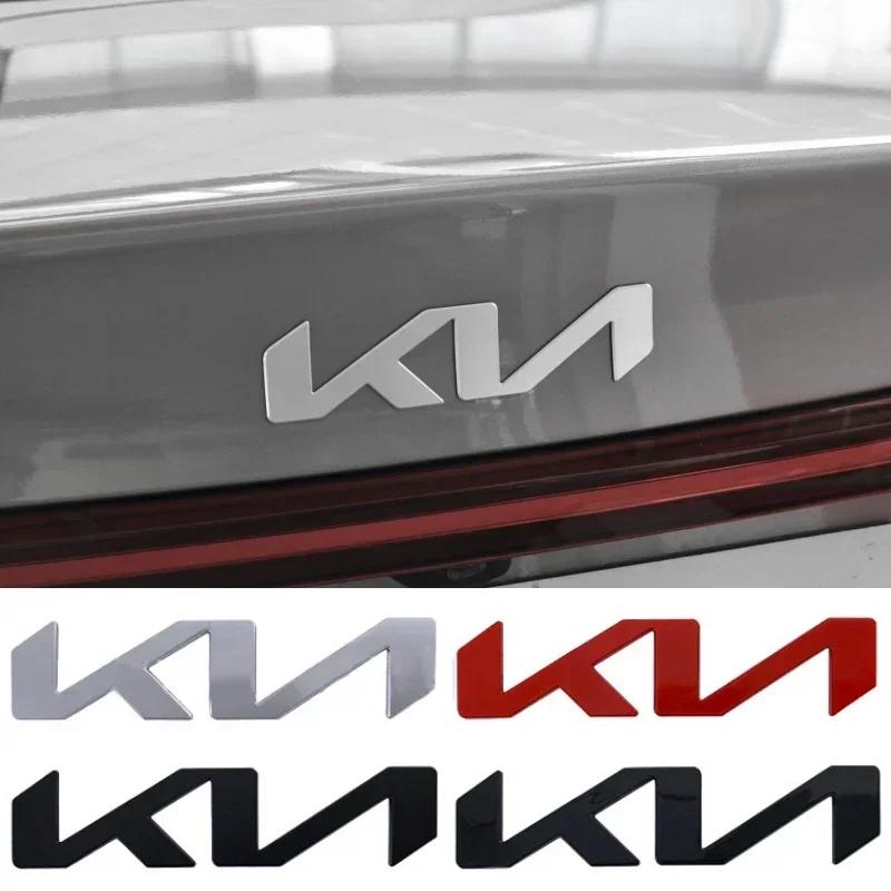2026 Heißer Autoaufkleber Metall Auto Motorhaube Vorne Hinten Emblem Abzeichen Aufkleber für KIA Logo K5 K3 K7 Sportage 4 Rio 3 KX3 Picanto Ceed Soul