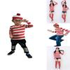 Adult Ladies Us Wheres Wally Wenda Costume Cartoon Waldo Cosplay Fancy Dress