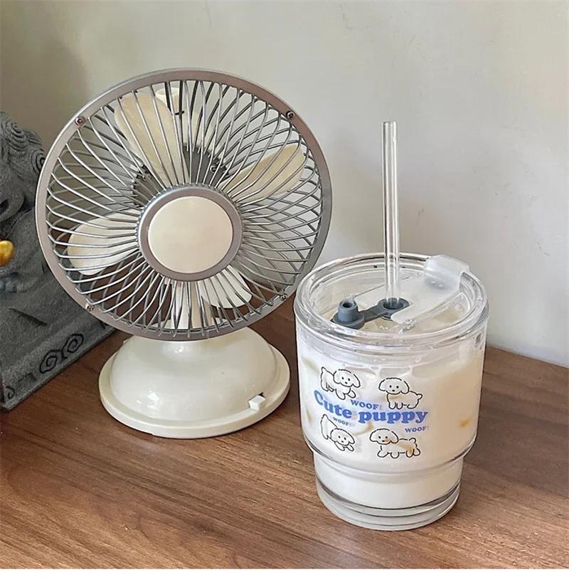 350ml Straw Cup with Lid Transparent Glasses Water Bottle Reusable Coffee Tumbler Ice Coffee Mug Juice Milk Glass Cup Drinkware
