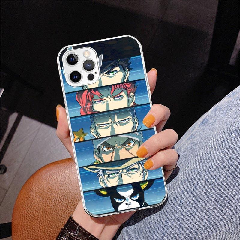 JoJo's Bizarre Adventure Stardust Crusaders Phone Case For iPhone 17 Air 16 Pro Max 16E 15 + 14 Plus 11 12 13 Mini 7 8 SE Gift P