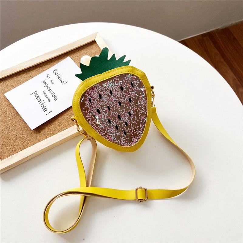 

Personalized strawberry jelly bag 2025 new children s fashion messenger bag cute shoulder bag travel matching change bag жёлтый