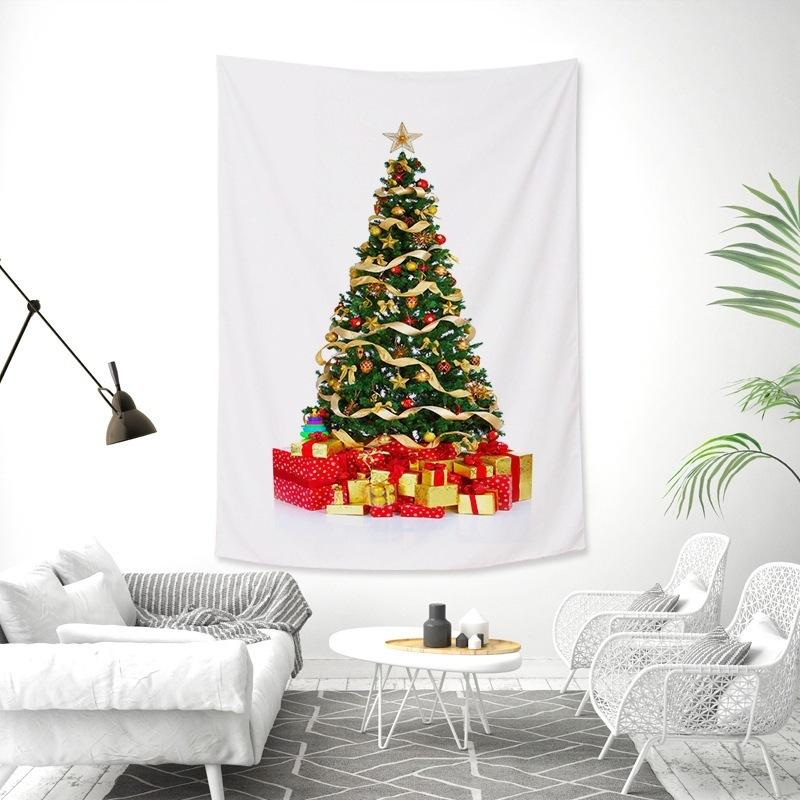 Christmas tree tapestry holiday party decoration  background cloth living room bed dormitory  home