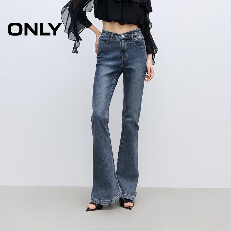 ONLY Women s Retro High-Waist Flare Jeans L