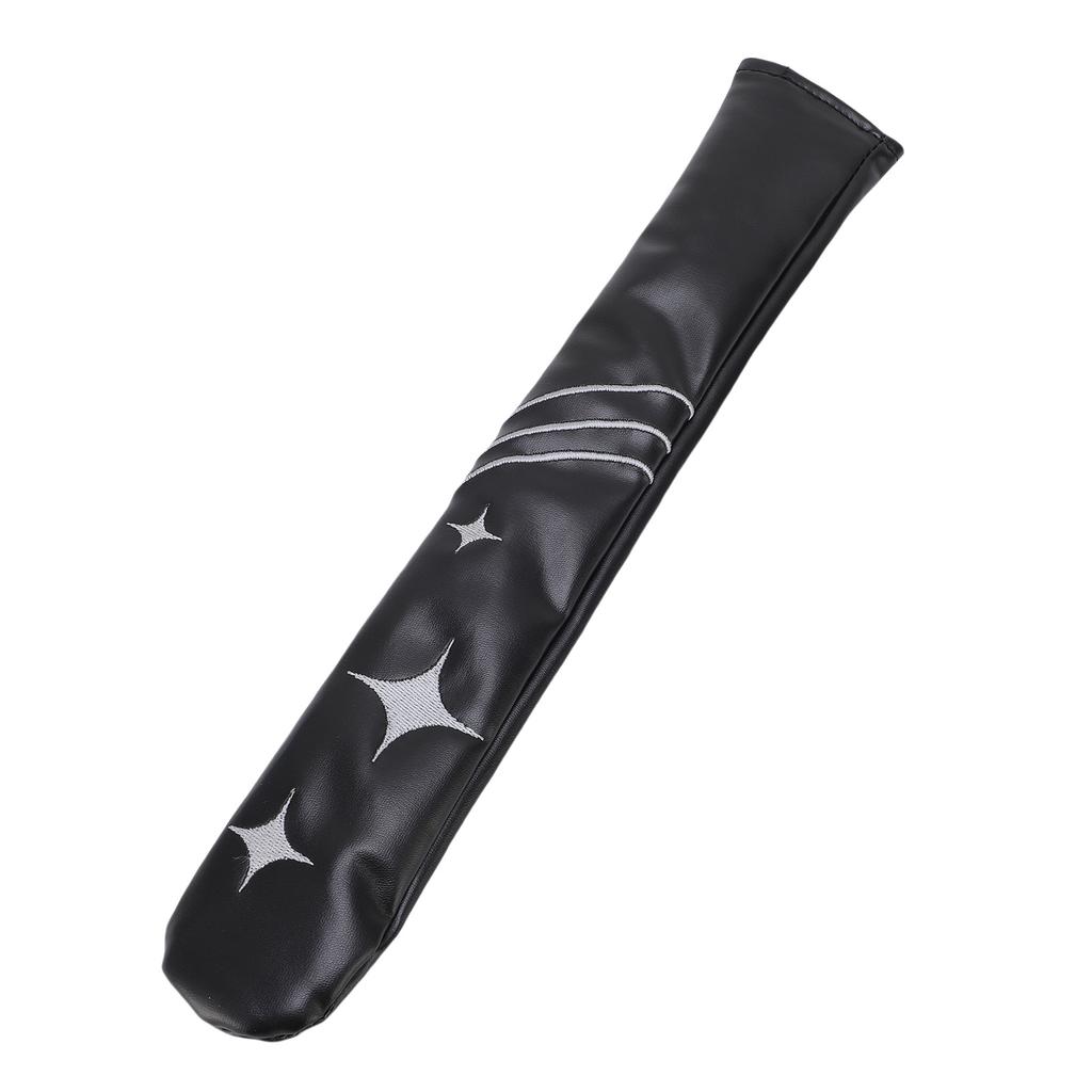 Alignment Stick Cover PU and Velvet Portable Alignment Rods Scratchproof Protector for Training Black