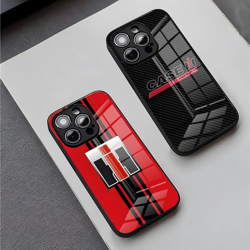 Etui International Havester IH Traktor Etui na Telefon Dla iPhone 18 17 16 Pro Max 15 Plus 14 Pro 12 11 13 Mini X XR XS Max Szklane Pokrowiec