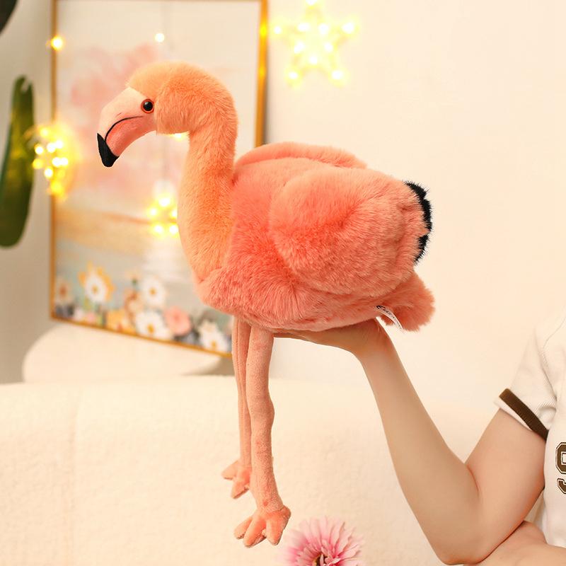 New Simulated Flamingo Doll Cute Bird Plush Toy Doll Children's Pillow Ornaments