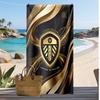 Leeds United Fußball-Druck Strandtuch, Großes Weiches Schnelltrocknendes Handtuch für Strand Camping Schwimmen