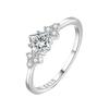 Yun Miao Elegant Luxurious Zircon Ring - Sparkling Valentine's Day Jewelry Gift