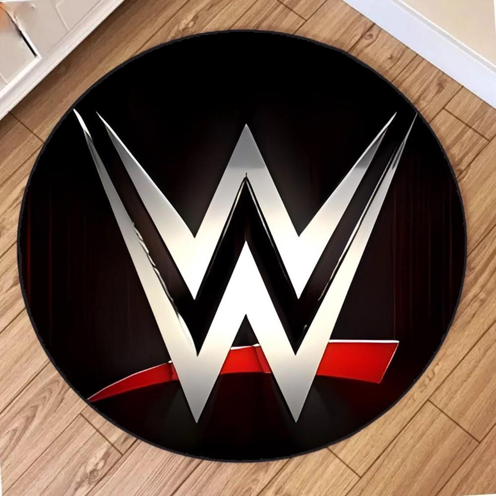 

Круглый ковер с принтом WWE для гостиной, коврики, коврики для пикника, фланелевый противоскользящий коврик, коврик для йоги, подарки, ковер для зоны 40X40CM