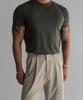 Baulopeulodeogteu Silket Cotton Muscle Short Sleeve Tee [Khaki]