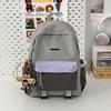 Schoolbag Korean Ins Simple and Versatile Commuter Backpack, Junior High School Girls and College Students Backpacking Travel Lightweight New 