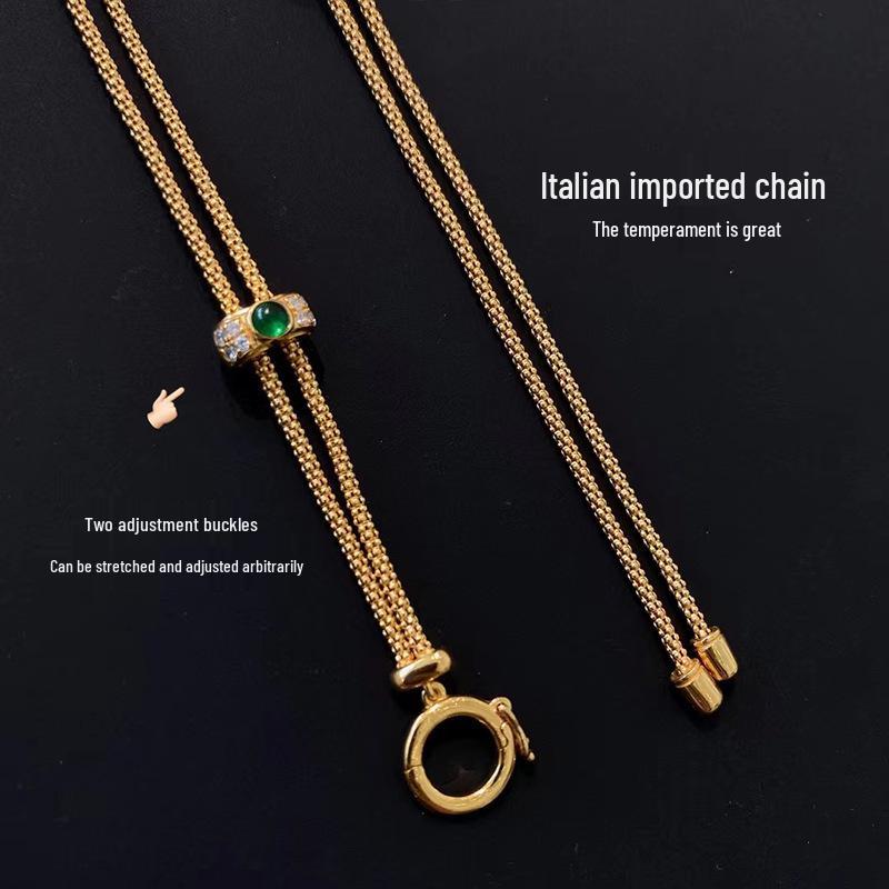 Universal S925 Sterling Silver 18k Gold-Plated Adjustable Italian Chain Collection