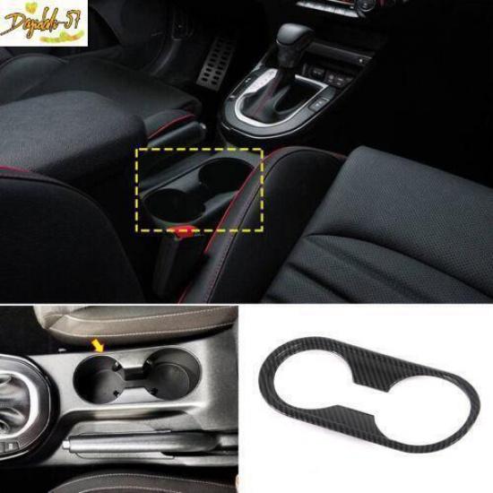 For Kia Forte K3 - Carbon Fiber Central Console Water Cup Cover Trim