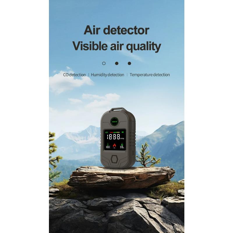 Carbon Monoxide Detector GAS Detector Temperature and Humidity Combustible Gas Detector Multifunctional CO Alarm