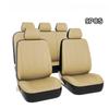 4PCS/9PCS Car Seat Cover Breathable PU Leather Full Surrounded Seat Protector Universal Vehicle Seat Cushion For Most Cars
